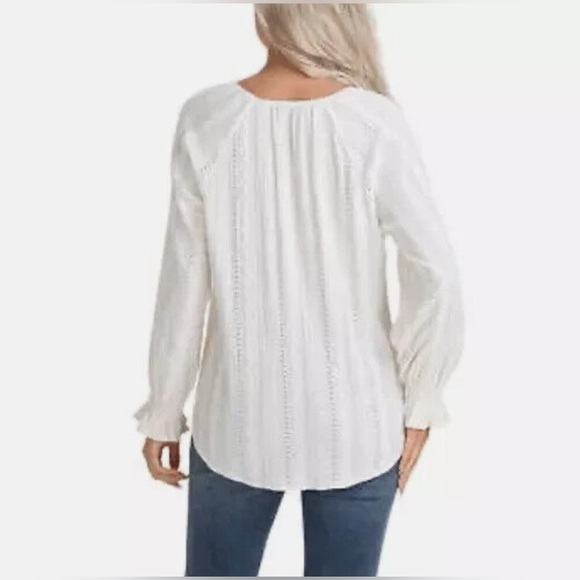Frye Women's Textured Blouse, Salt Breeze - Picture 2 of 2